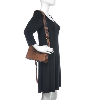 Stella McCartney Alter Snake Embossed Studded Small Flo Shoulder Bag Cinnamon 2 of 8