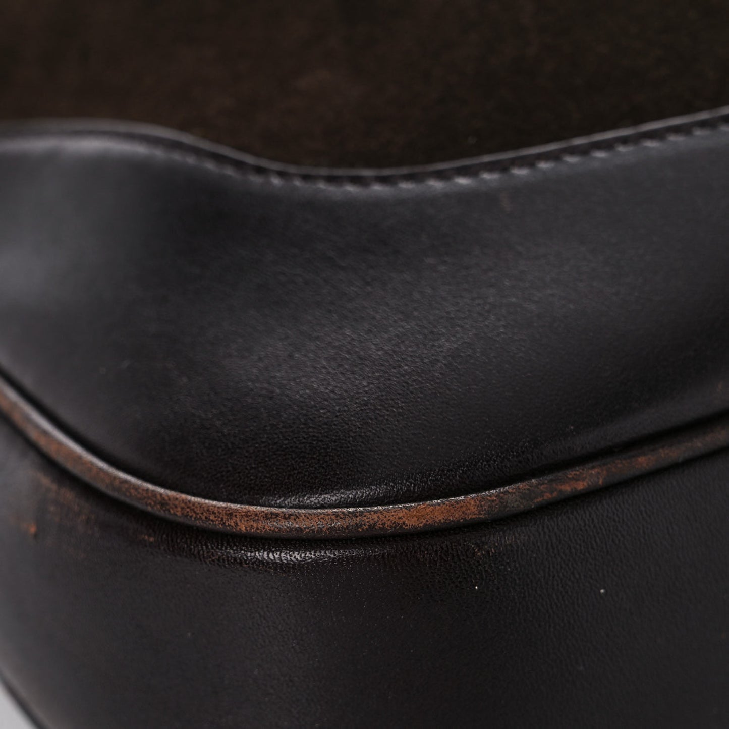 Suede Web Small Jackie O Hobo Dark Brown