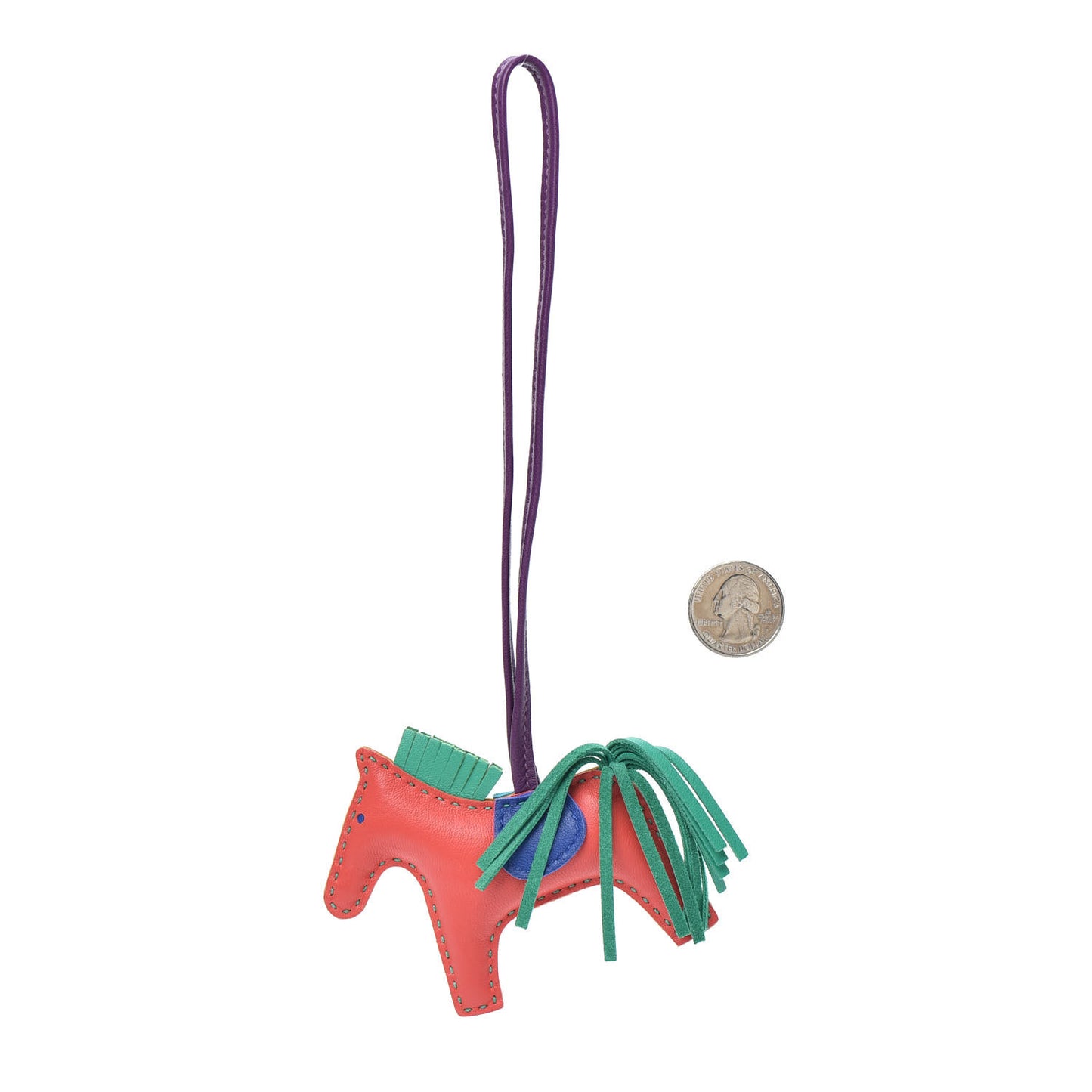 Milo Lambskin Grigri Rodeo Bag Charm PM Multicolor