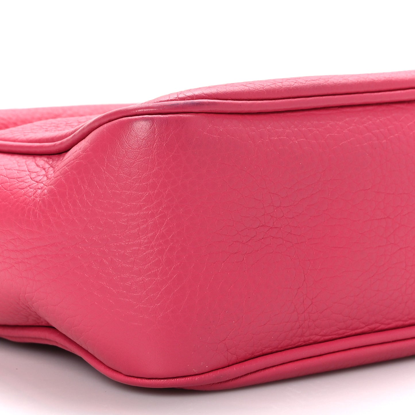 Pebbled Calfskin Small Soho Disco Bag Pink