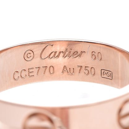Cartier 18K Pink Gold 5.5mm LOVE Ring 60 9 4 of 4