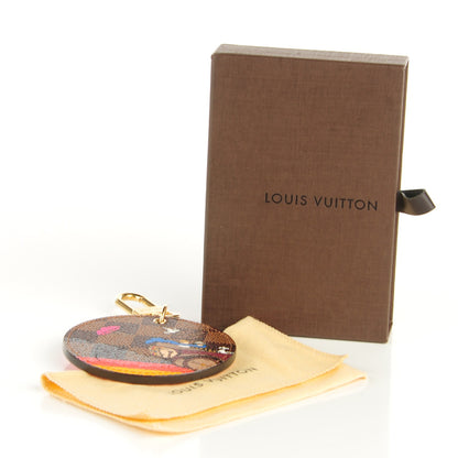 Louis Vuitton Damier Ebene 2015 Christmas Animation Bag Charm Key Ring 2 of 6