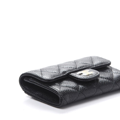 Chanel Caviar Quilted Flap Card Holder Wallet Black 6 of 11