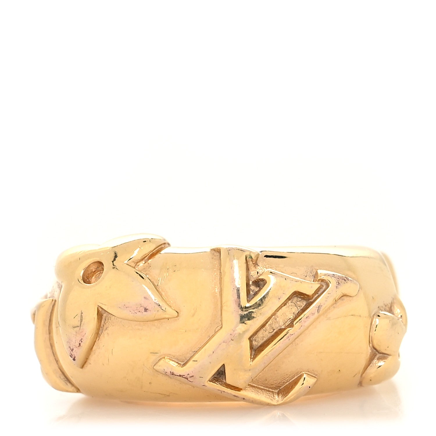 Louis Vuitton Monogram Ring M Gold 1 of 6