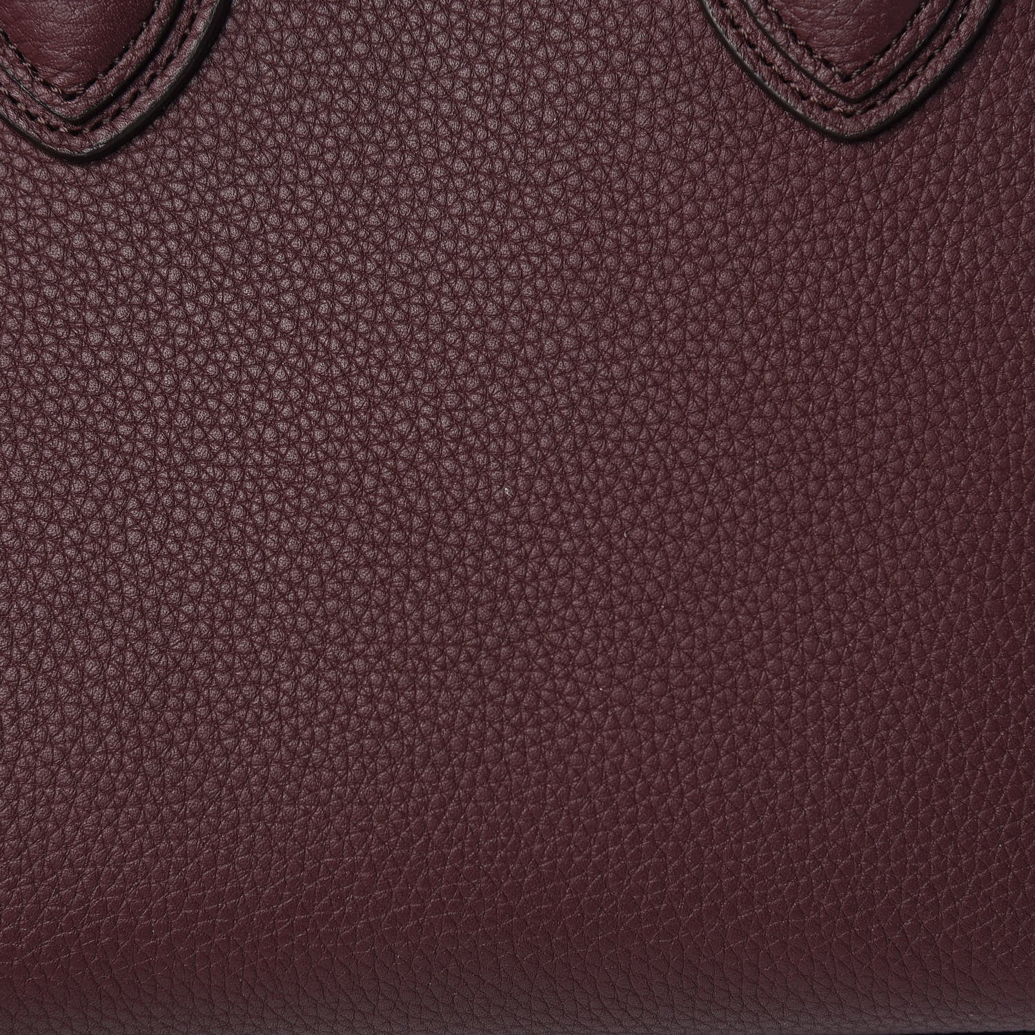 Celine Drummed Calfskin Nano Luggage Dark Wine 8 of 12