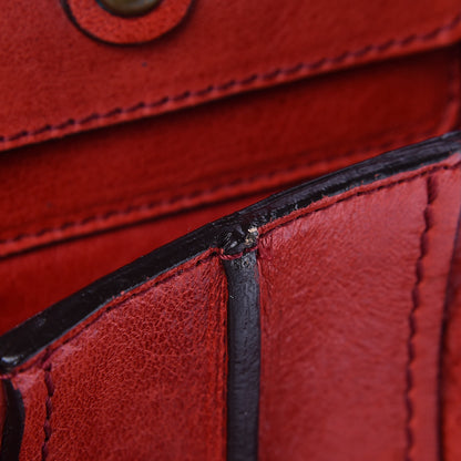 Chloe Lambskin Large Heloise Satchel Vermillion Red 19 of 20
