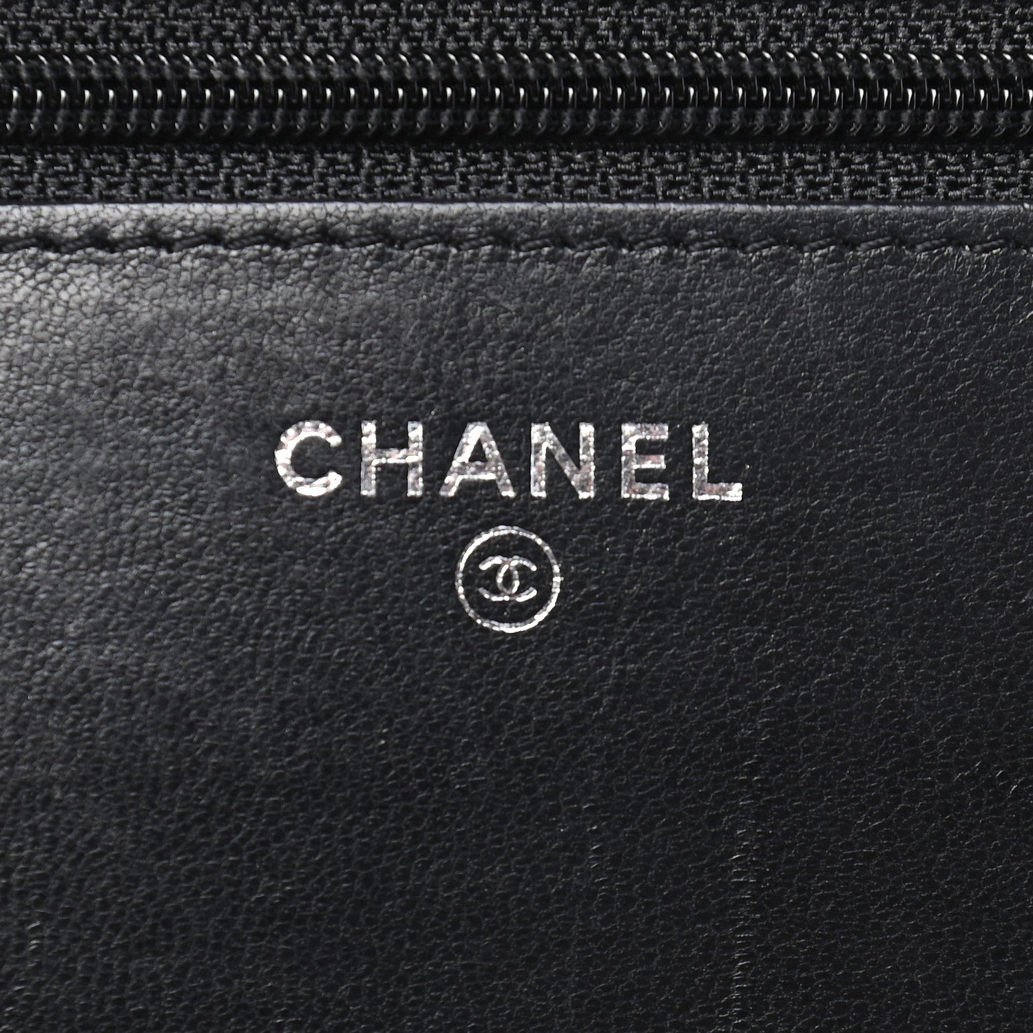 Chanel Lambskin Quilted Wallet On Chain WOC Black 6 of 10