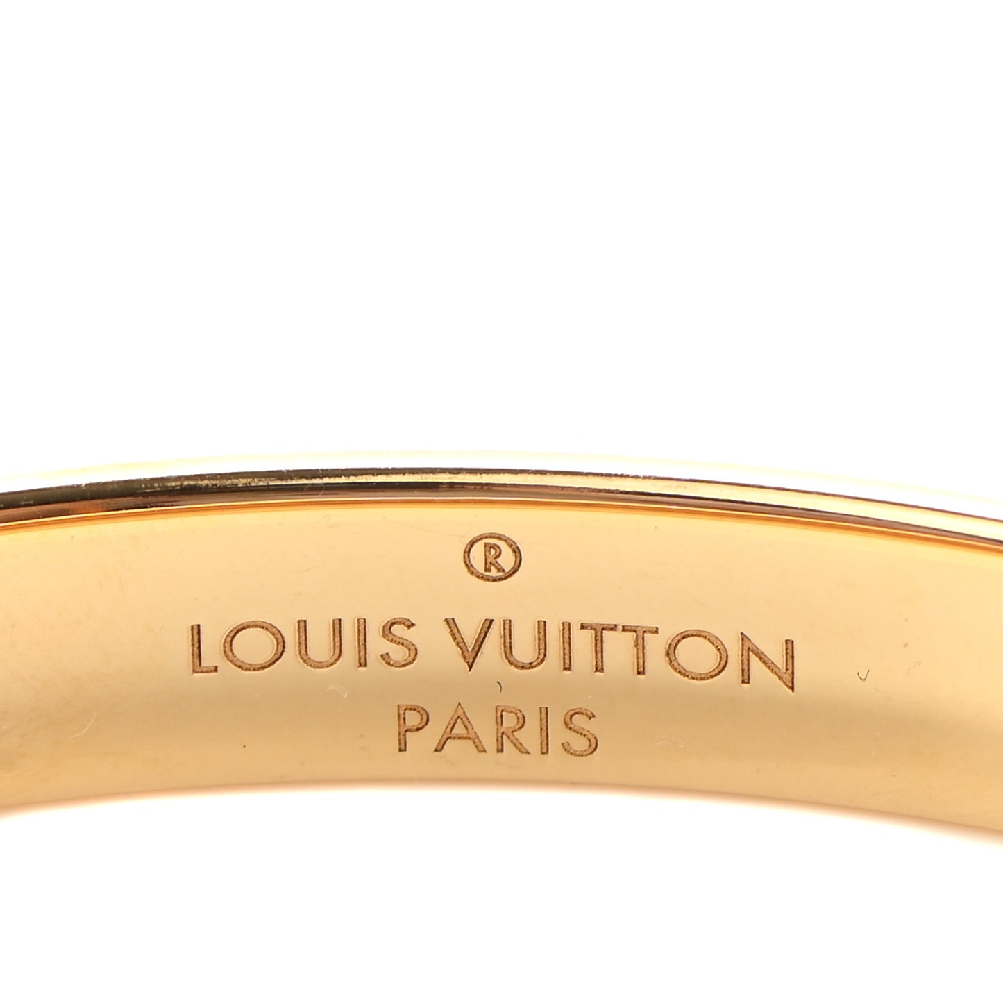 Brass Monogram Nanogram Cuff S Gold