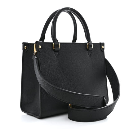 Louis Vuitton Calfskin Lock & Go Tote Black 3 of 11
