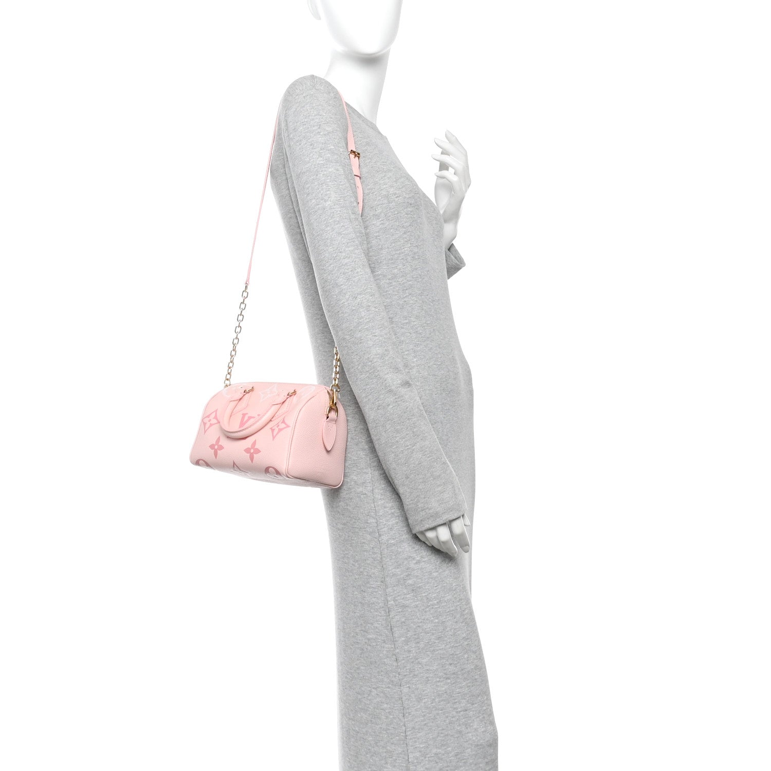 Louis Vuitton Empreinte Monogram Giant Speedy Bandouliere 20 Degrade Rose Pink 2 of 11