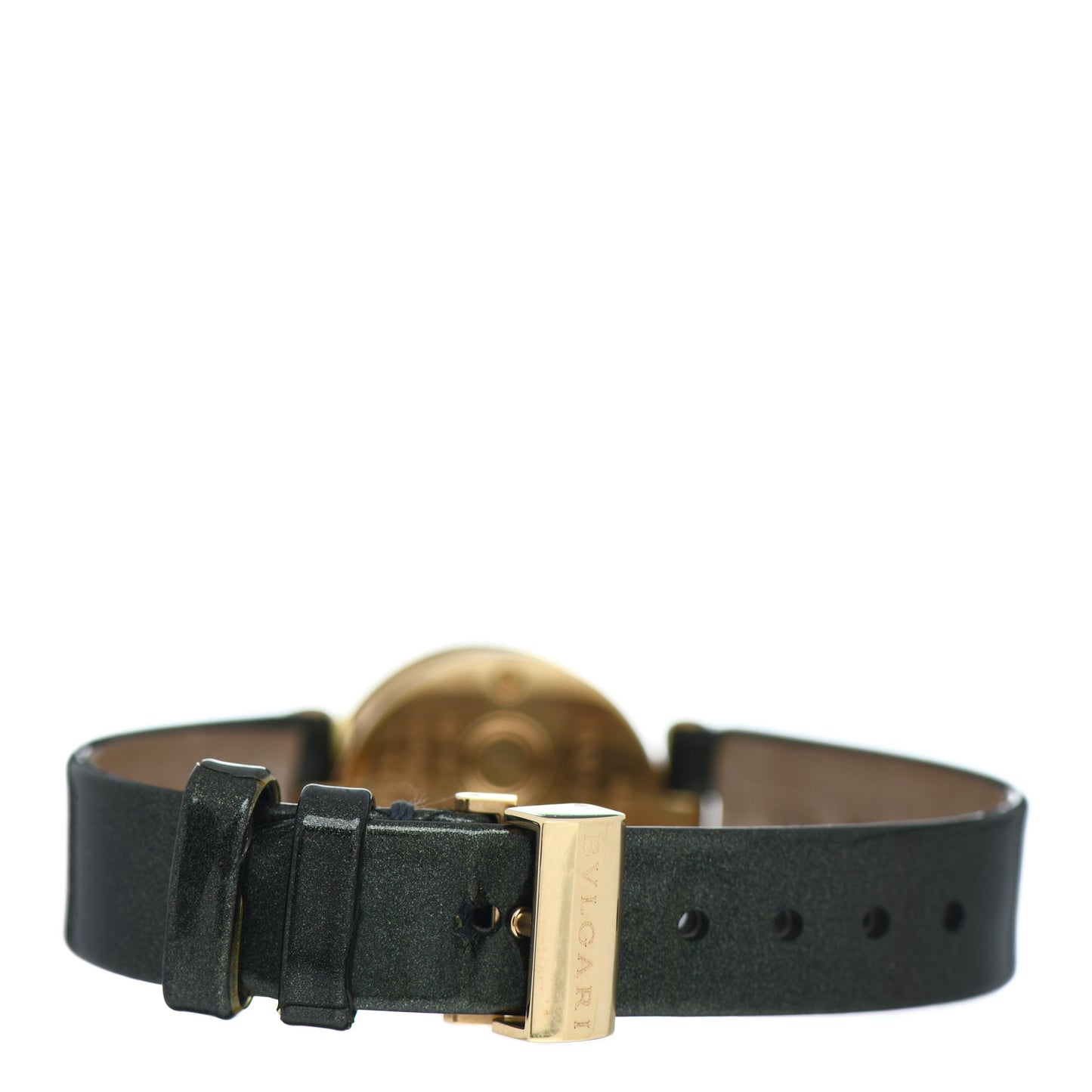 18K Yellow Gold Calfskin 22mm B.Zero1 Quartz Watch Black