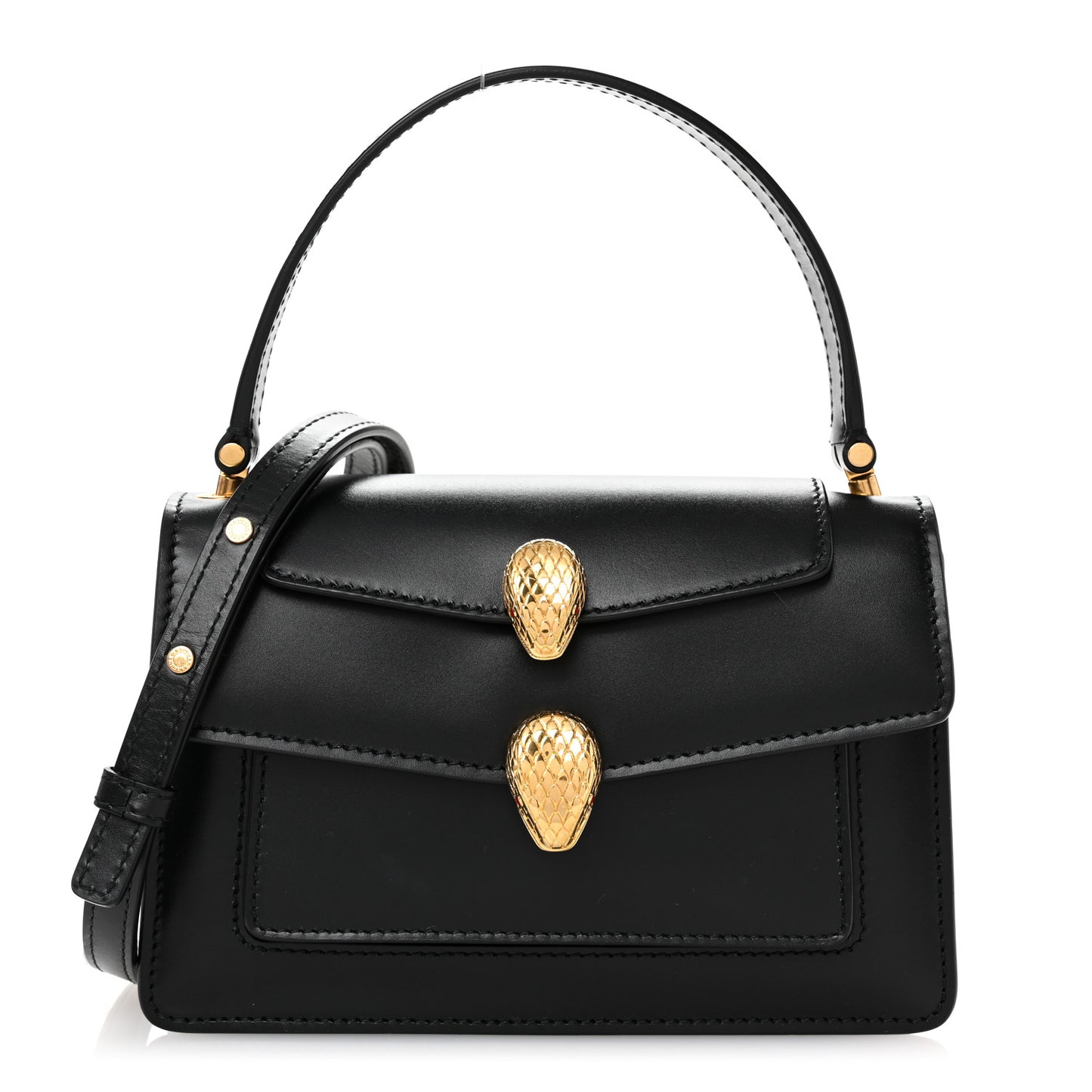 X ALEXANDER WANG Calfskin Serpenti Forever Belt Bag Black