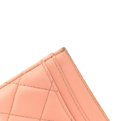Chanel Lambskin Quilted Card Holder Light Pink 9 of 11