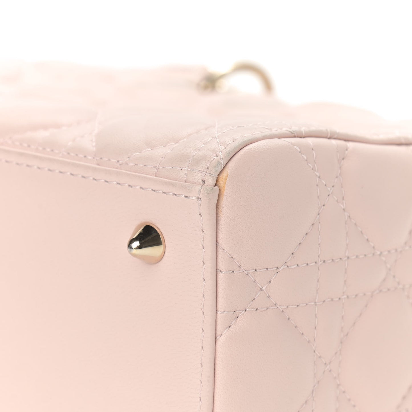 Lambskin Cannage Medium Lady Dior Light Pink