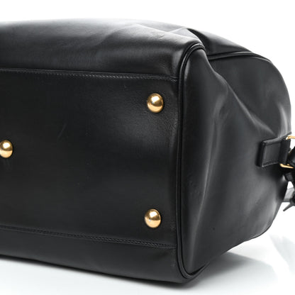 Saint Laurent Calfskin Classic Duffle 6 Black 9 of 10