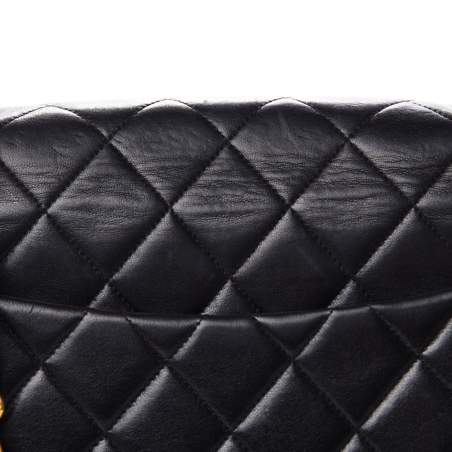 Chanel Lambskin Quilted Jumbo Single Flap Black 14 of 21