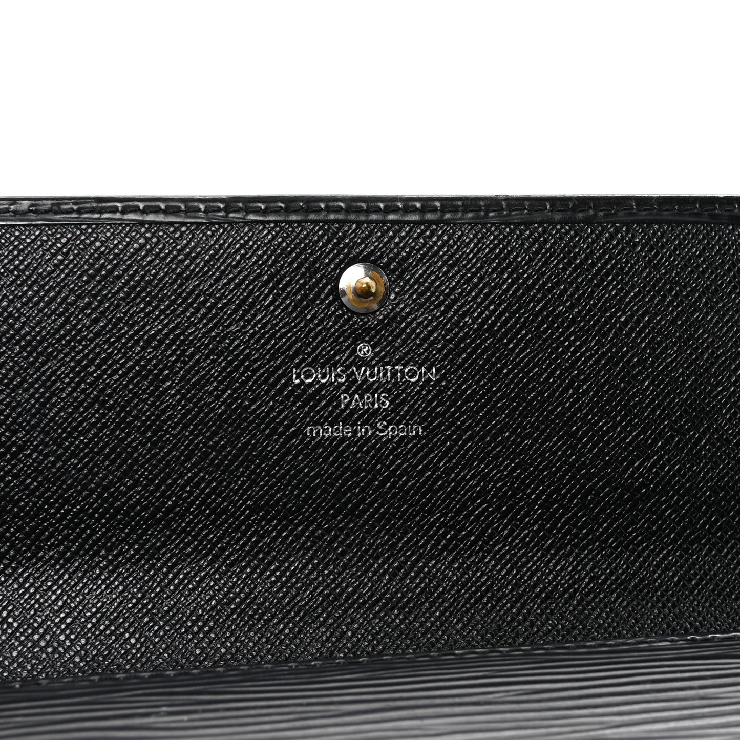 Epi Porte Tresor International Wallet Black