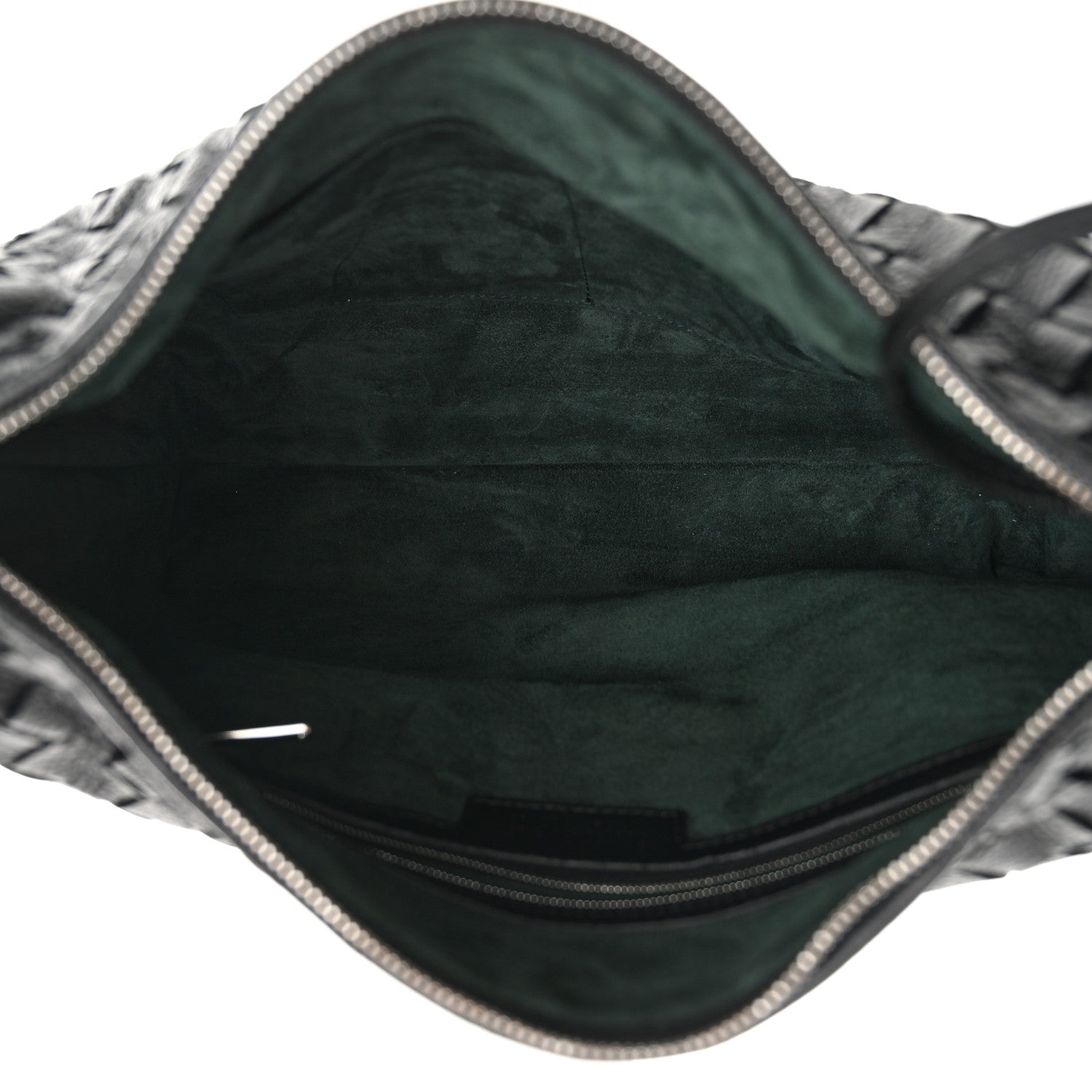 Bottega Veneta Deerskin Intrecciato Small Traveler Hobo Black 5 of 11