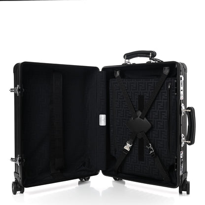Fendi X RIMOWA Aluminum FF Print Roll Away Carry On Luggage Black 4 of 10