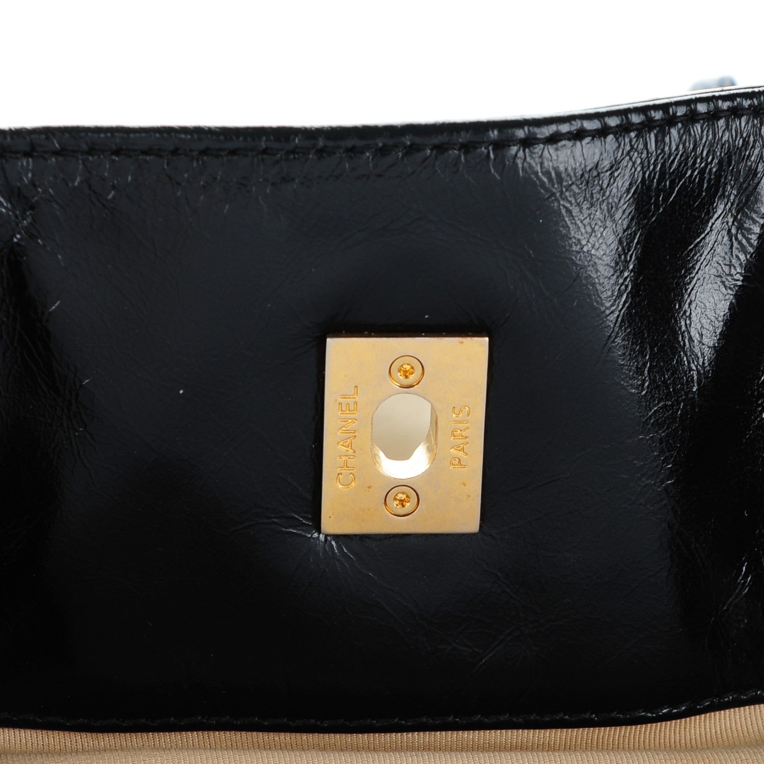 Chanel Calfskin Quilted In The Mix Shopping Tote Beige Black 6 of 8