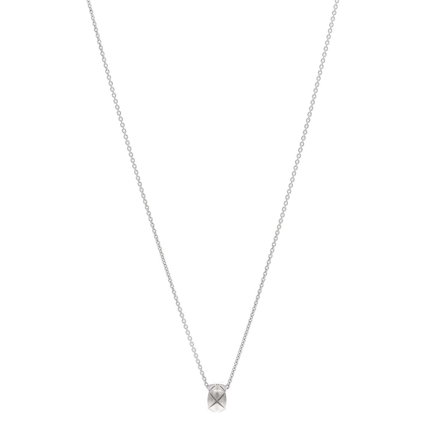 18K White Gold Coco Crush Pendant Necklace