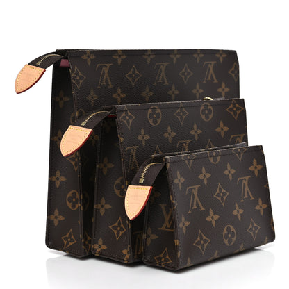 Louis Vuitton Monogram Trio Toilet Pouch Set 3 of 10