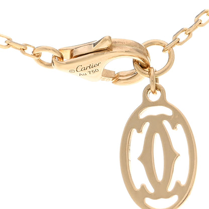 Cartier 18K Yellow Gold Diamond LM D'Amour Pendant Necklace 5 of 6