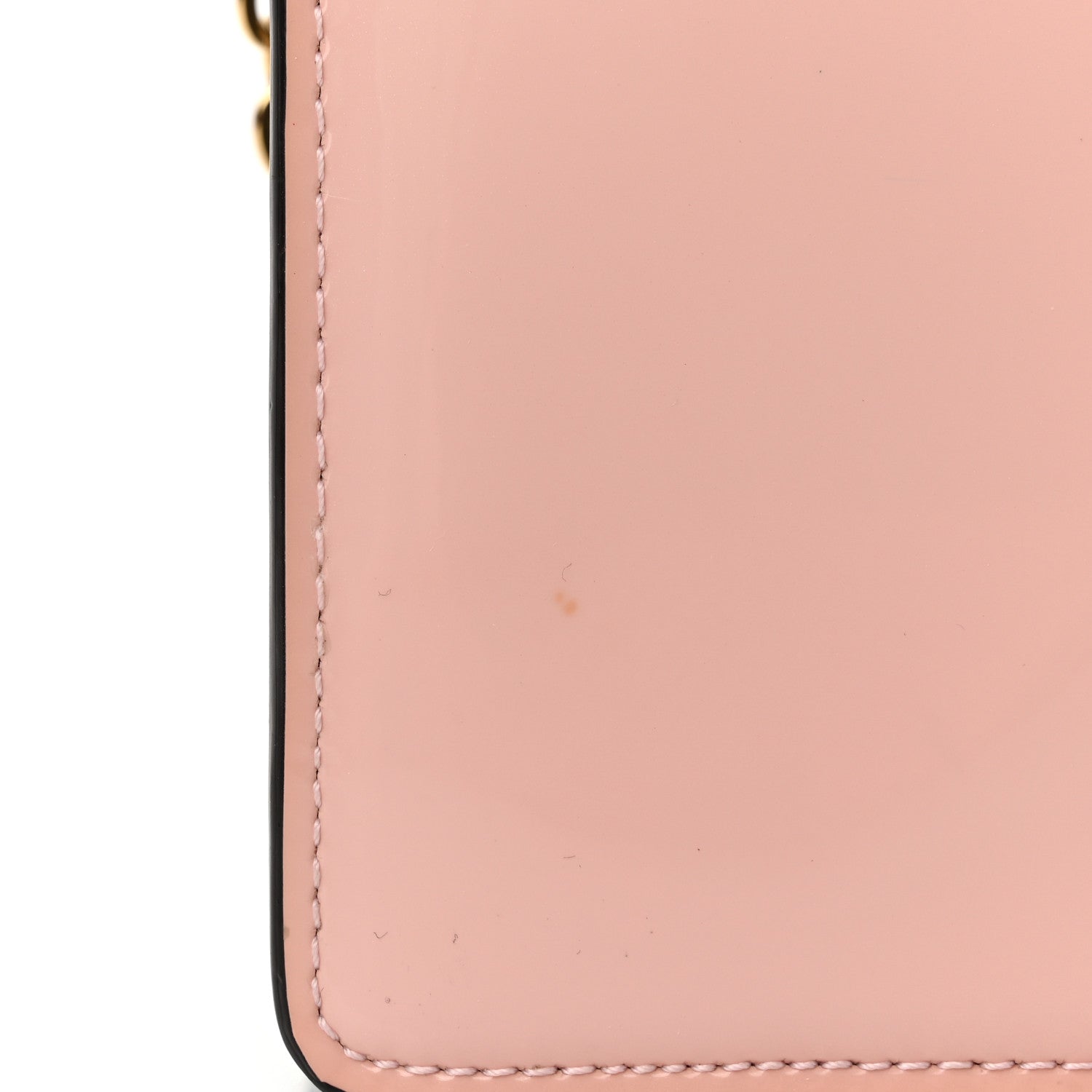 Louis Vuitton Patent Calfskin Monogram Cherrywood Chain Wallet Rose Ballerine 11 of 12