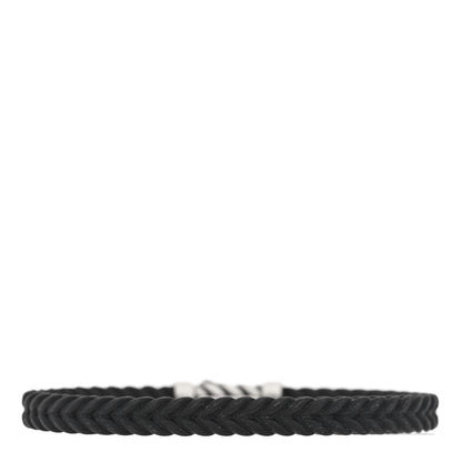 David Yurman Sterling Silver Rubber Diamond Chevron Bracelet 2 of 4