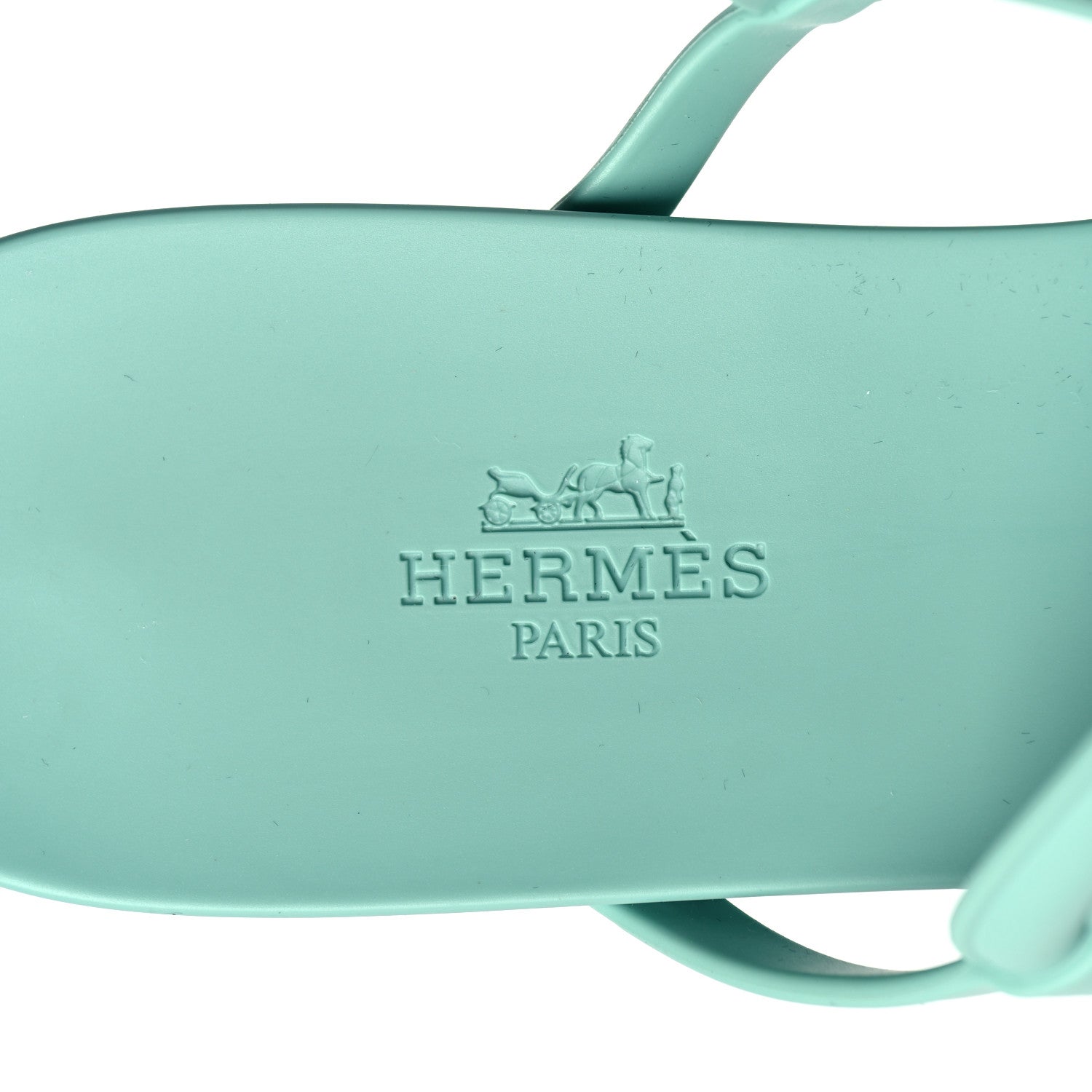 Hermes Rubber Womens Egerie Sandals 41 Vert Embrun 9 of 9