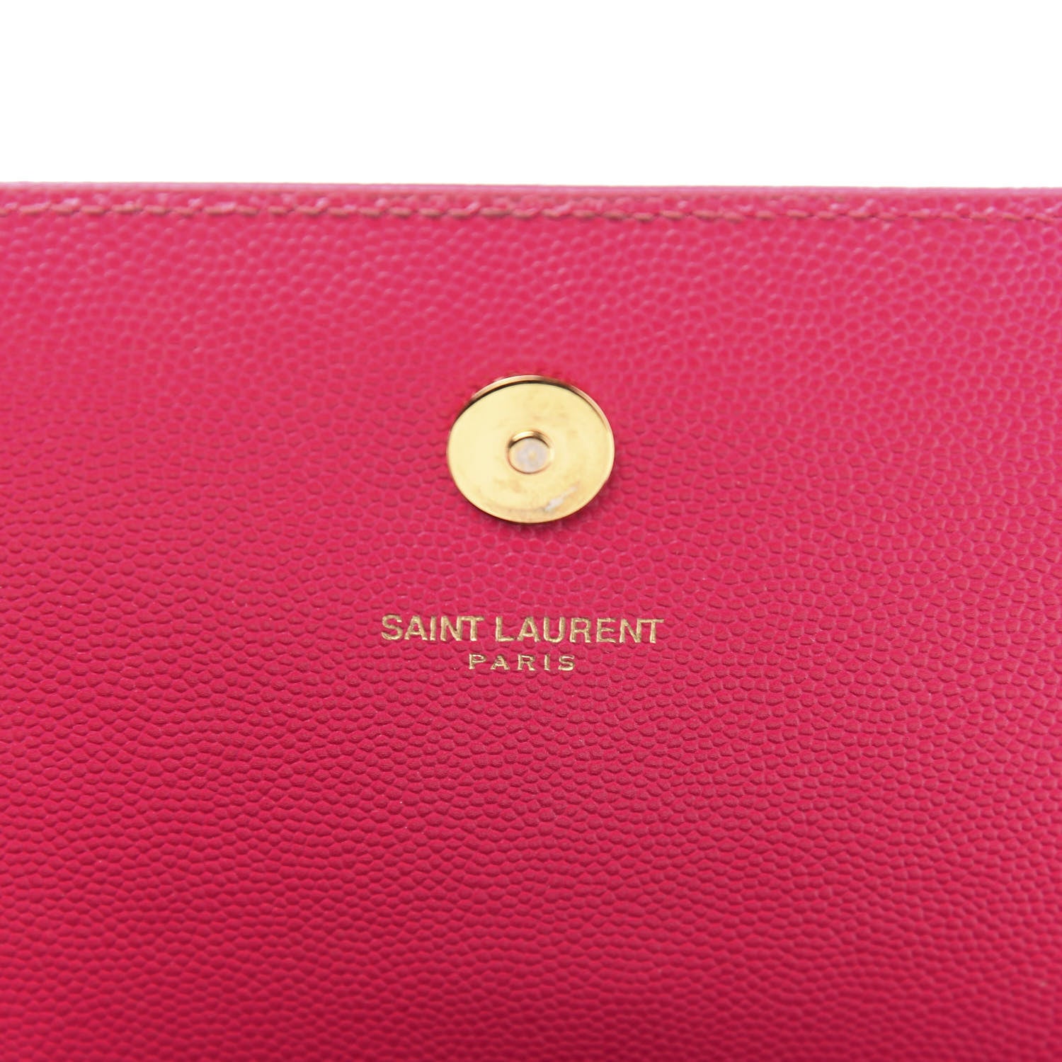 Saint Laurent Grain De Poudre Classic Monogram Cassandre Clutch Lipstick Fuchsia 7 of 10