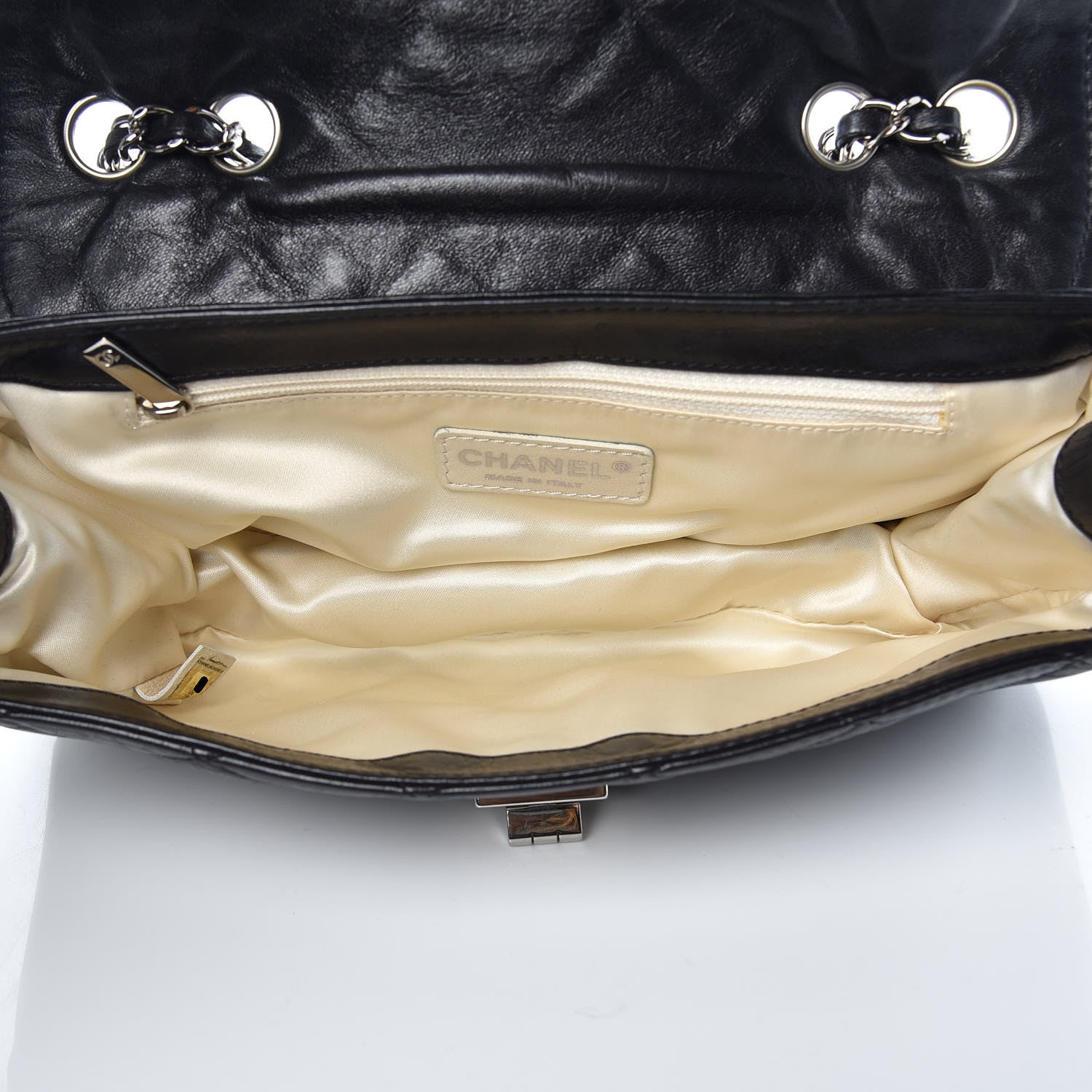 Chanel Lambskin East West Accordion Flap Black 4 of 12