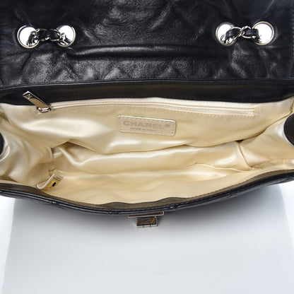 Chanel Lambskin East West Accordion Flap Black 4 of 12