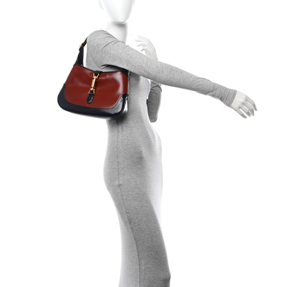 Gucci Boarded Dyana Lux Calfskin Bi-Color Small Jackie 1961 Hobo Mineral Red Blue 2 of 11