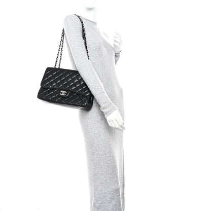 Chanel Caviar Quilted Jumbo Single Flap Black 2 of 11