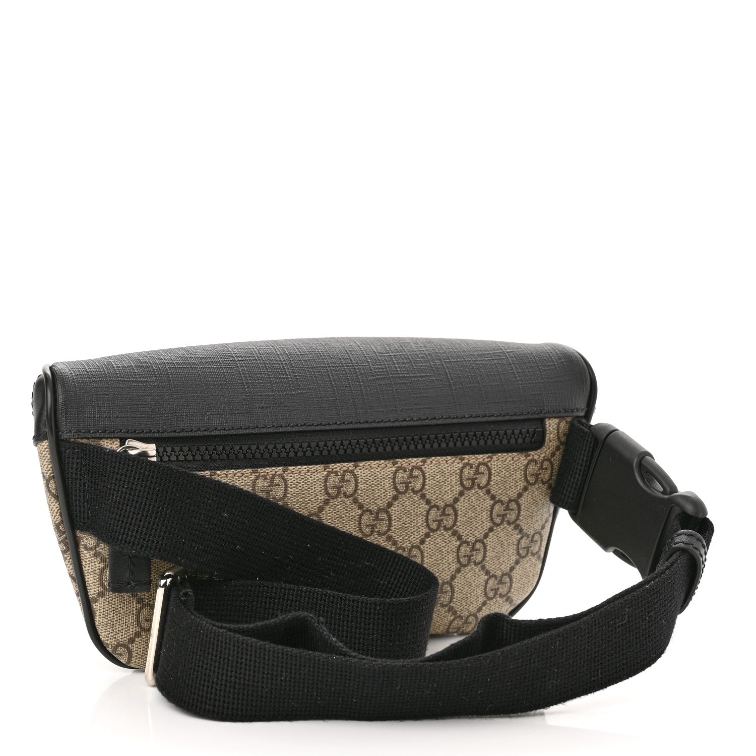 Gucci GG Supreme Monogram Belt Bag Black 3 of 12