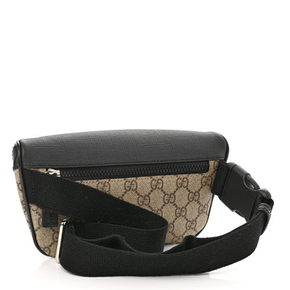 Gucci GG Supreme Monogram Belt Bag Black 3 of 12