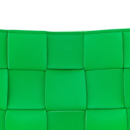 Bottega Veneta Calfskin Maxi Intrecciato Cassette Pouch On Strap Parakeet 8 of 11