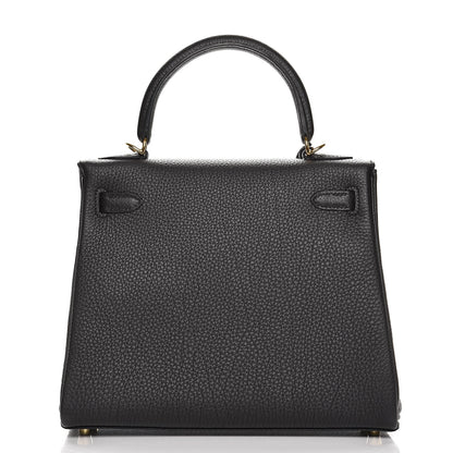 Hermes Togo Kelly Retourne 25 Black 5 of 36