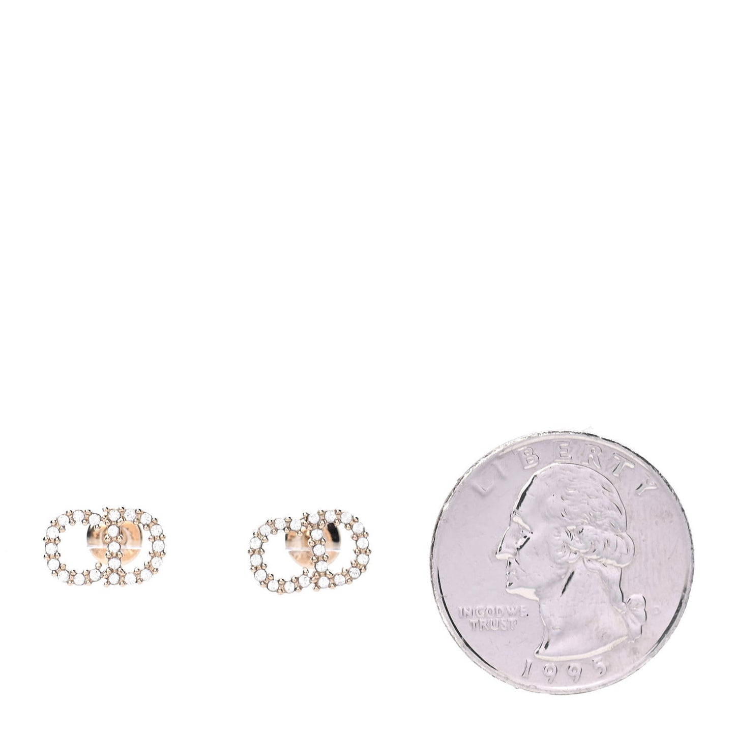 Crystal Clair D Lune Earrings Gold