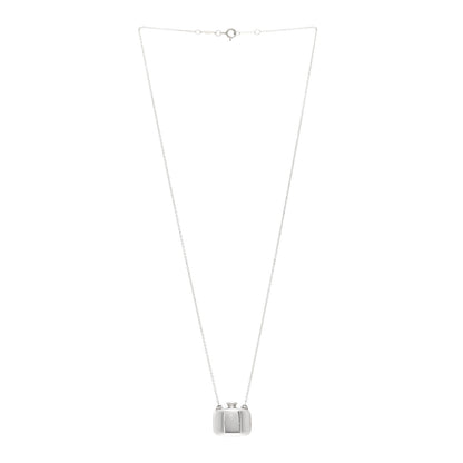Tiffany Sterling Silver Elsa Peretti Square Bottle Pendant Necklace 3 of 4