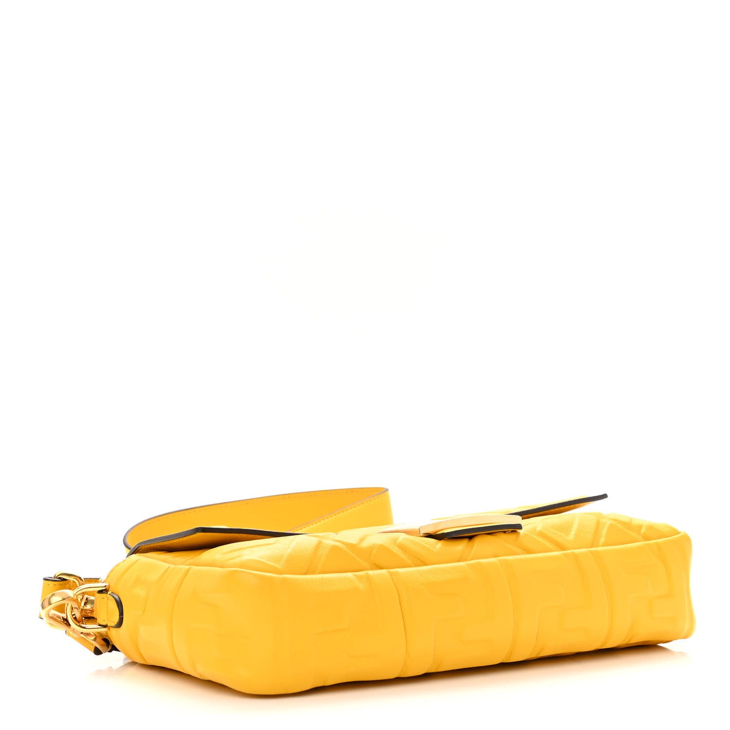 Fendi Nappa FF 1974 Embossed Baguette Mimosa 4 of 10