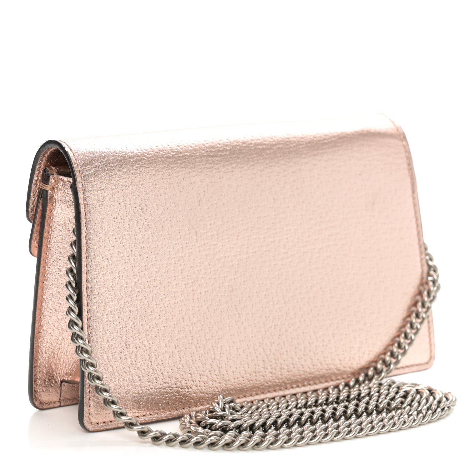 Gucci Metallic Calfskin Super Mini Dionysus Shoulder Bag Rose Gold 3 of 11