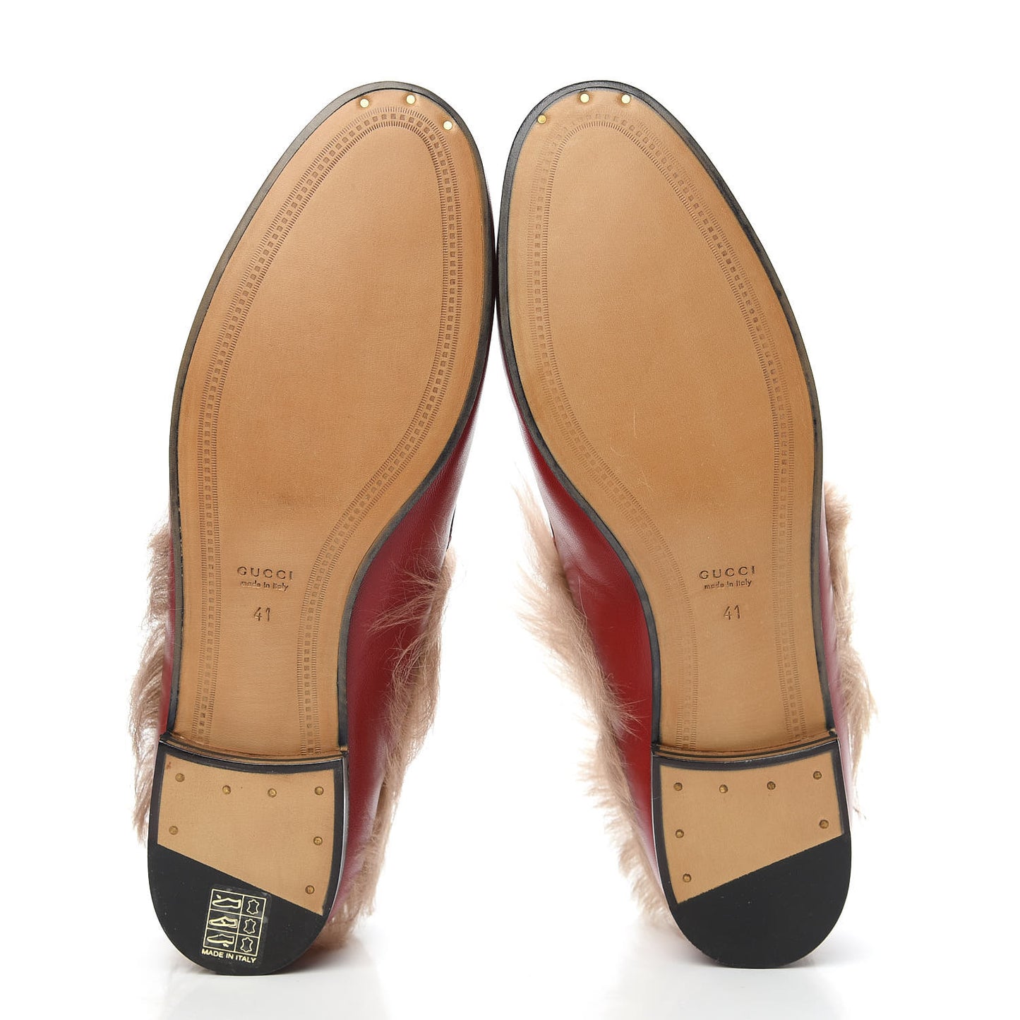 Malaga Kid Fur Womens Jordaan Loafers 41 Hibiscus Red Natural