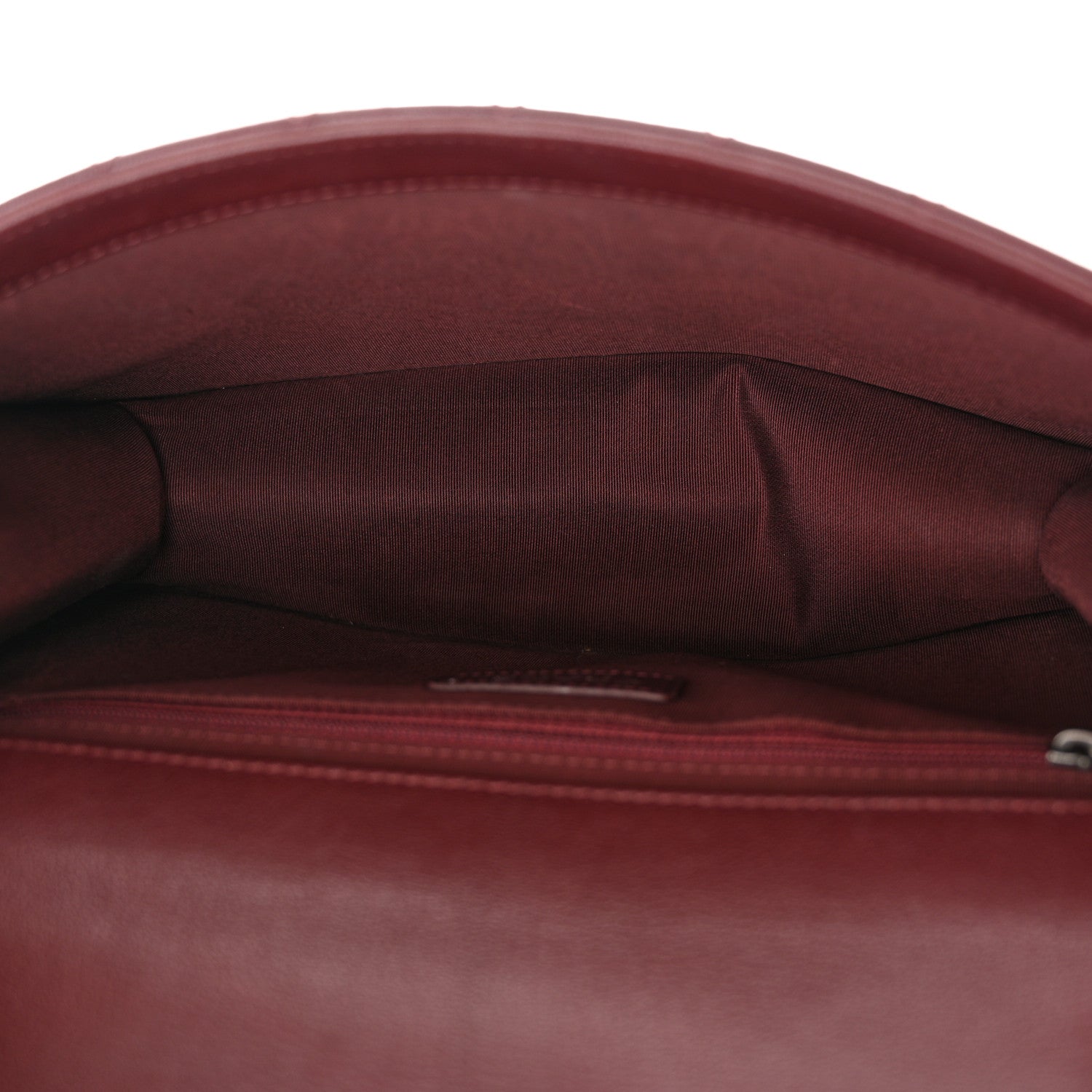 Chanel Goatskin Quilted Large CC University Top Handle Flap Burgundy 5 of 12