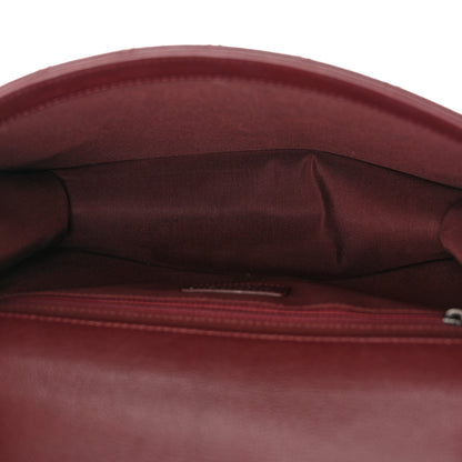 Chanel Goatskin Quilted Large CC University Top Handle Flap Burgundy 5 of 12