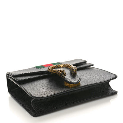 Gucci Calfskin Web Mini Dionysus Shoulder Bag Black 4 of 9