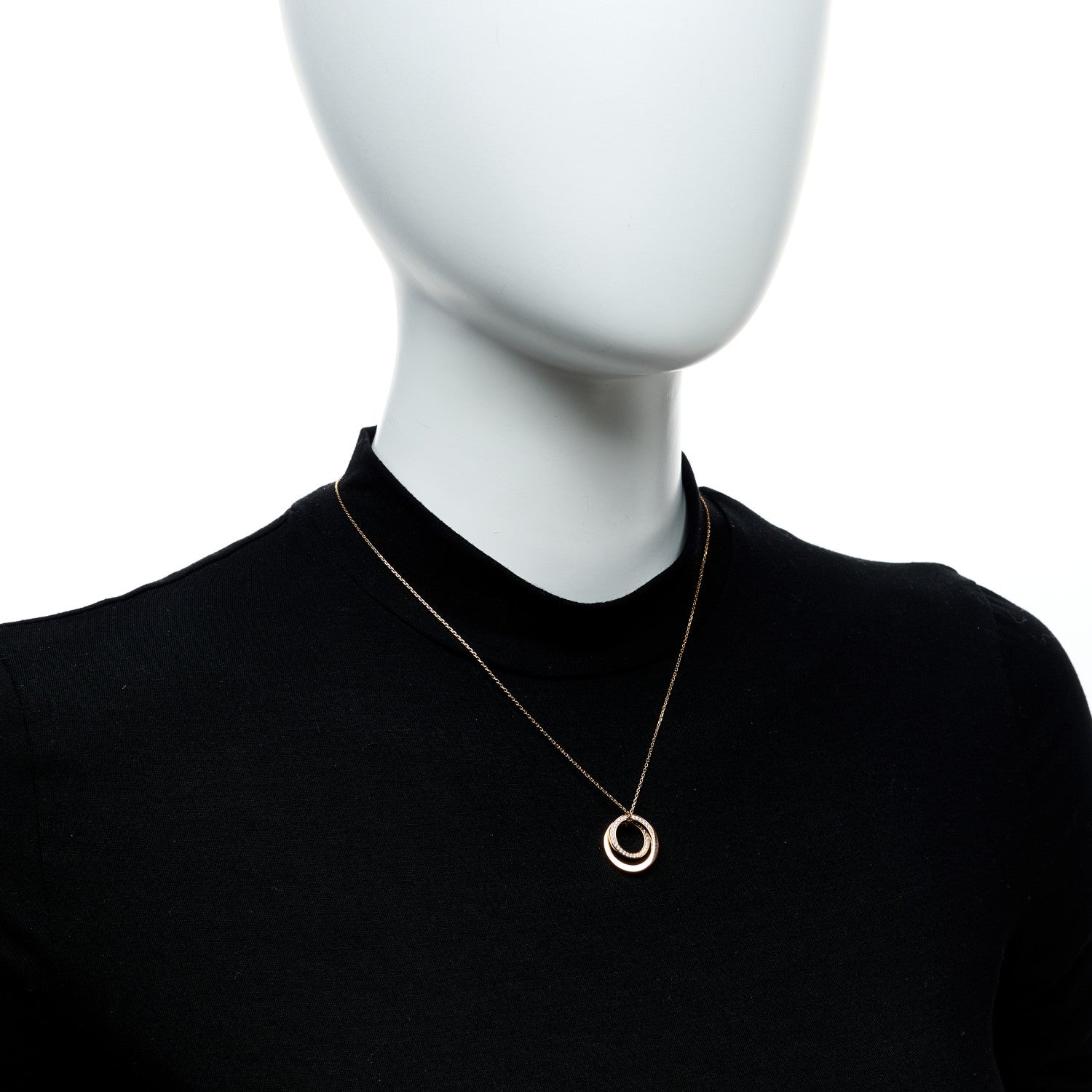 Cartier 18K Pink Gold Diamond Etincelle De Cartier Pendant Necklace 5 of 5