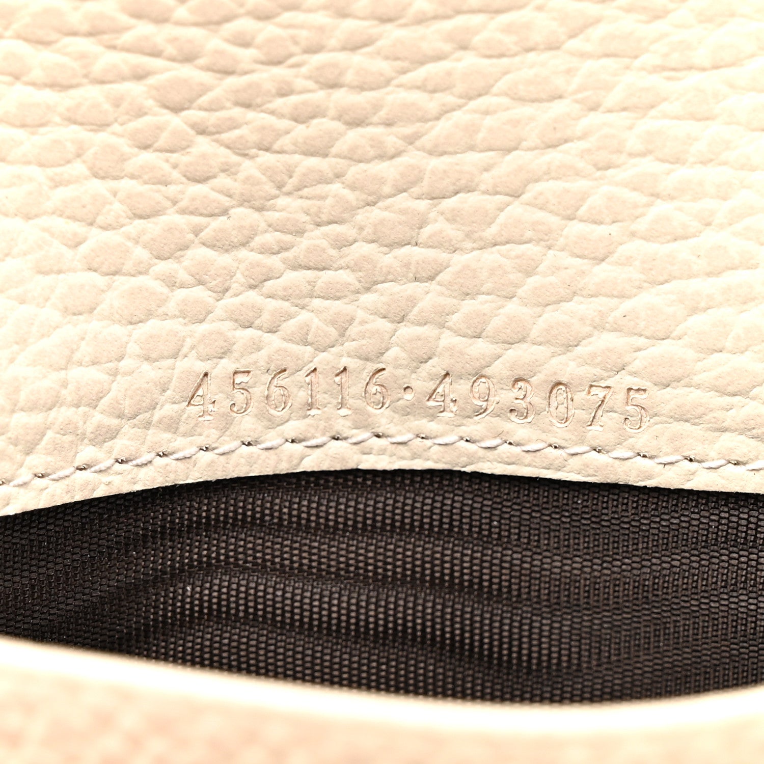 Gucci Dollar Calfskin GG Supreme Monogram GG Marmont Continental Wallet Mystic White Beige Ebony 8 of 9