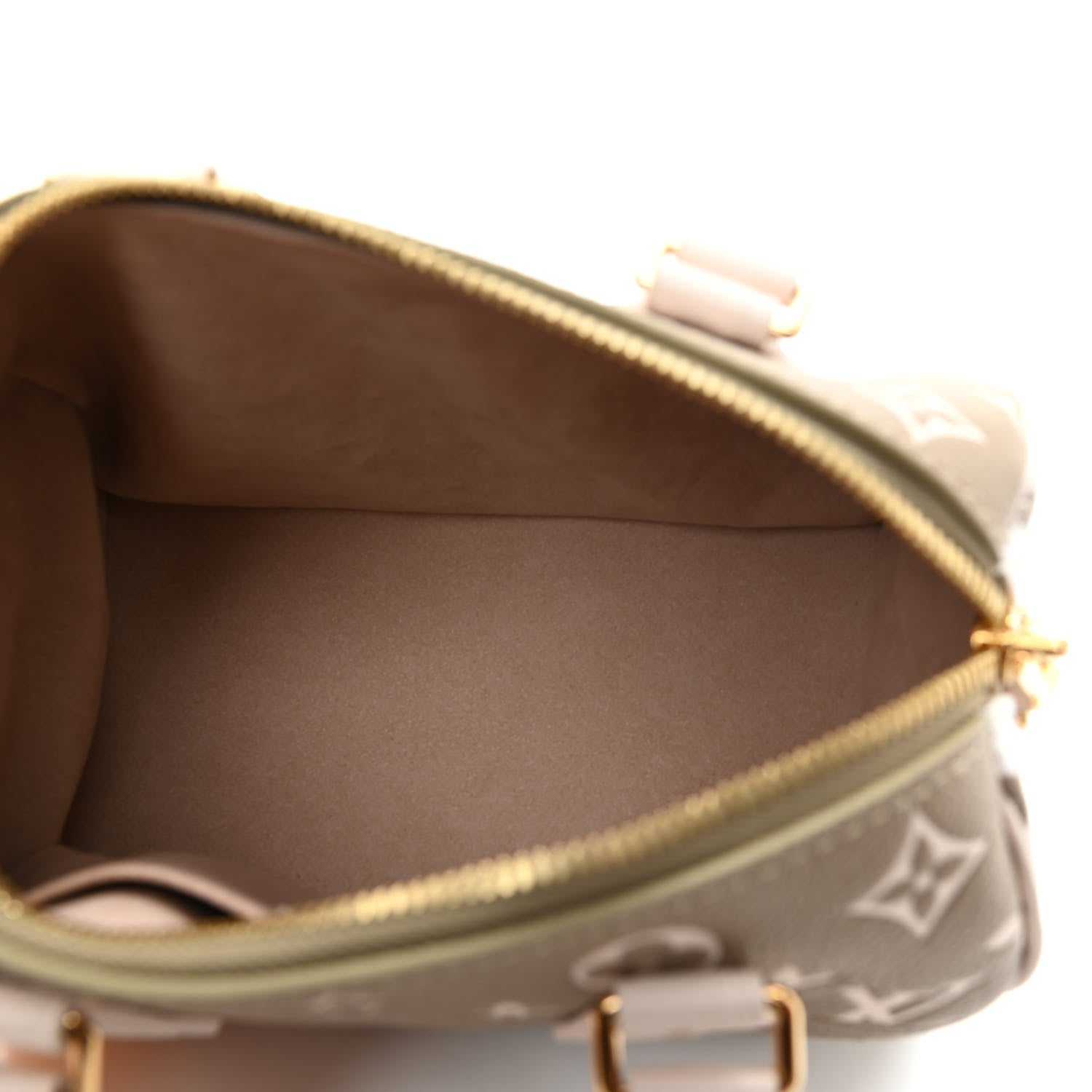 Louis Vuitton Empreinte Monogram Spring in the City Speedy Bandouliere 20 Kaki Beige Cream 5 of 8